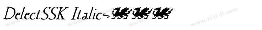 DelectSSK Italic字体转换